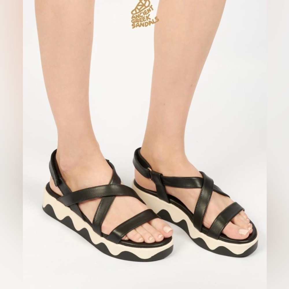Ancient Greek Sandal’s Ephesus Platform Slingback Sandals - NWT